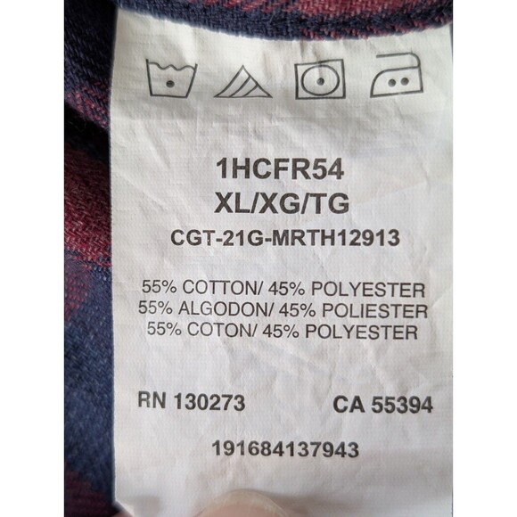 Lee Frontier Button Up Shirt Women’s XL Plaid Long Sleeve 2 Pocket Casual - Picture 7 of 9